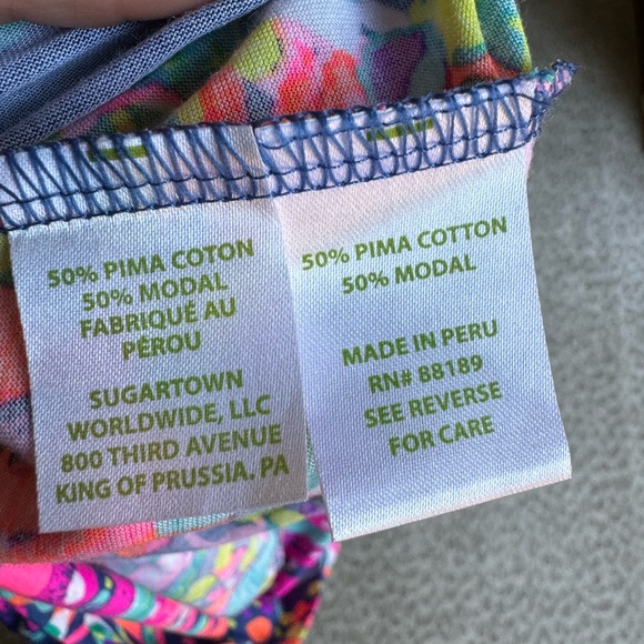 Lilly Pulitzer Heron Beach Loot Sleeveless Faux Wrap Blouse, size XS - Picture 8 of 8